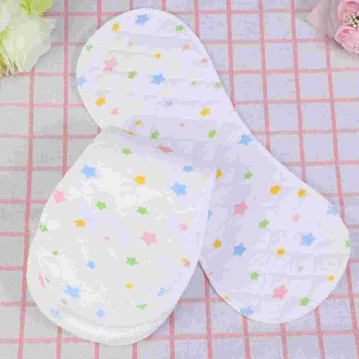 25pcs Infant Cloth Diapers Peanut Shaped 3-layer Insert Baby Nappy Use Water Absorbent Breathable Diaper( Pattern Size