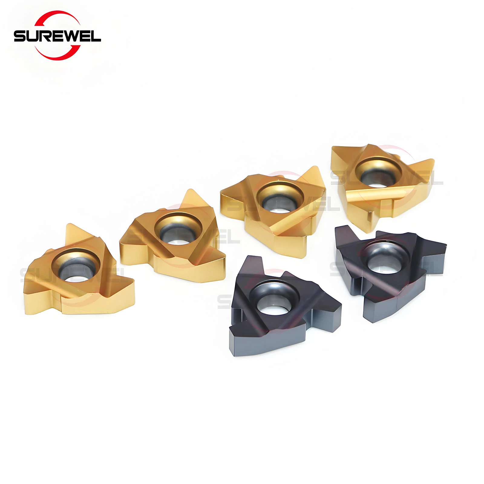 SUREWEL خيط طحن 55 ° 11ERA55 ~ 22ERN55 كربيد إدراج أجزاء مخرطة أداة SER1212F11 ~ SER4040R22 حامل تحول الخيط الخارجي