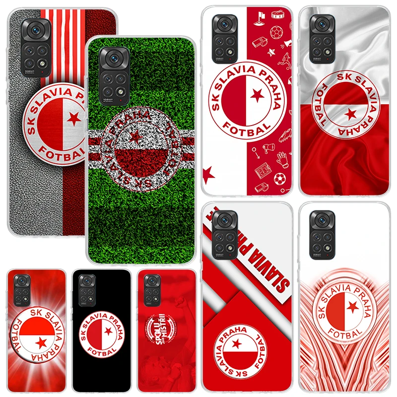 Sk Slavia Praha Czech Republic Phone Case For Xiaomi Redmi Note 13 12S 11S 10S 12 11E 10 Pro Plus 11T 9S 9 8T 8 7 Art Fundas Bac