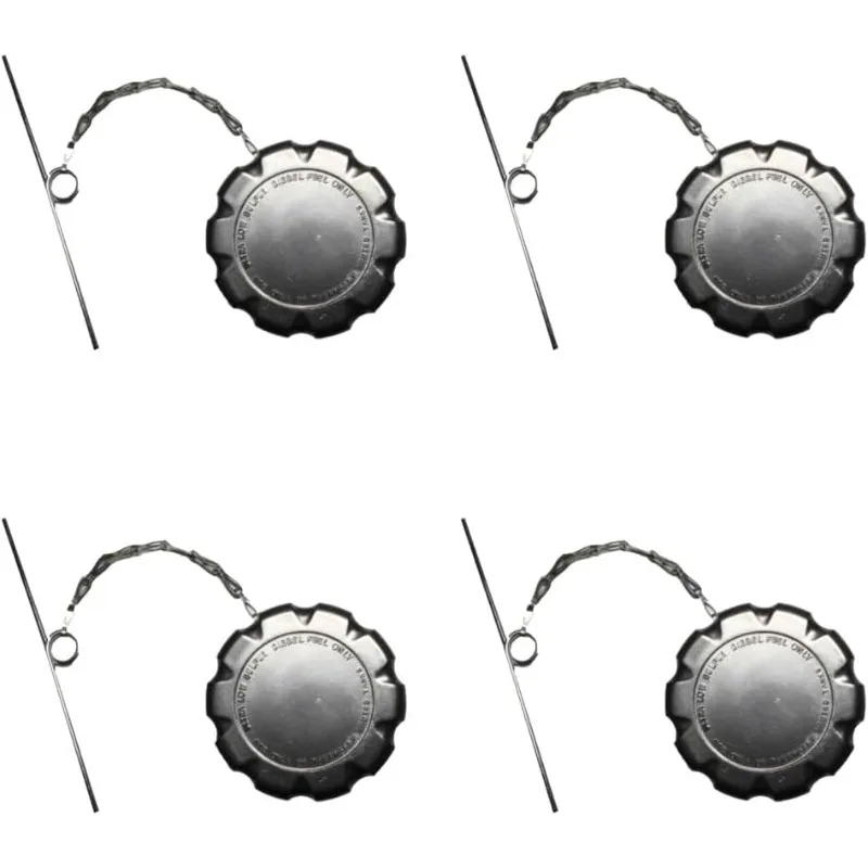 

Mytee Products 4 Pk 3" Aluminum Diesel Fuel Tank Cap w/ 8" Retaining Chain Non-Locking and Non-Vented Fuel Cap