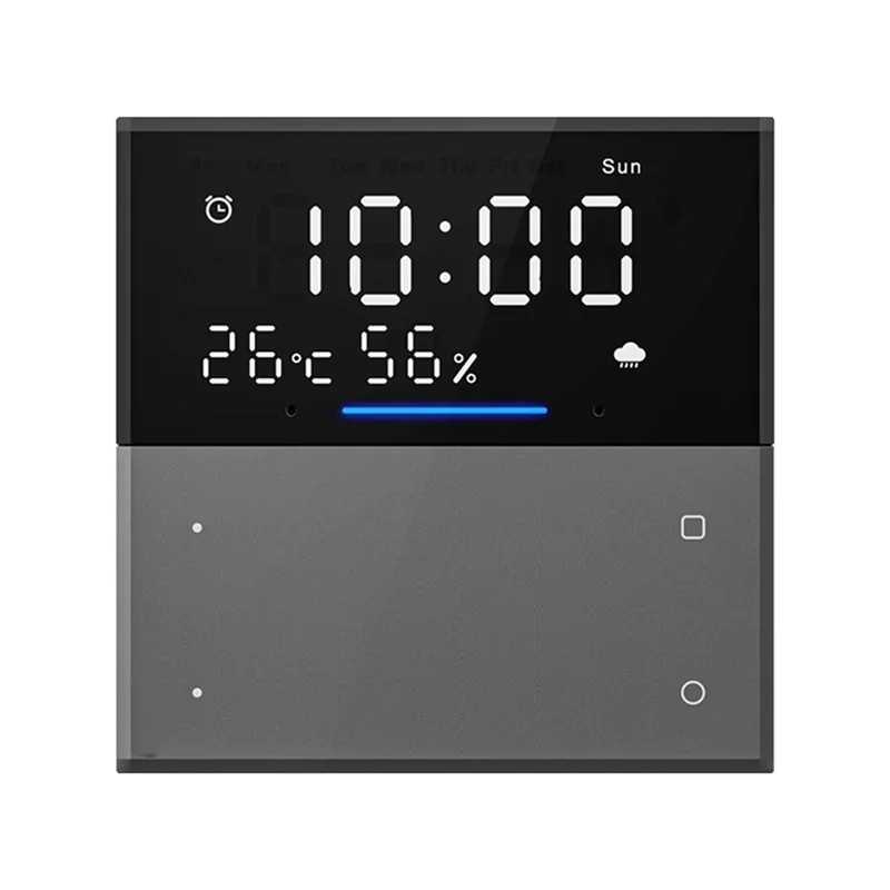 

ELECT-Tuya Little Smart Spirit Voice Control Panel 2-Channel Switches 2-Channel Scene Zone-Based Wi-Fi 2.4G+ Infrared