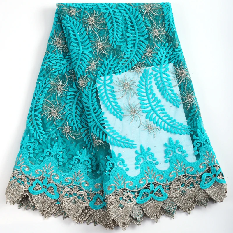 Kalume African Tulle Lace Fabric High Quality Nigerian French Milk Silk Tulle Lace Fabric For Sewing Dress Cloth A2232