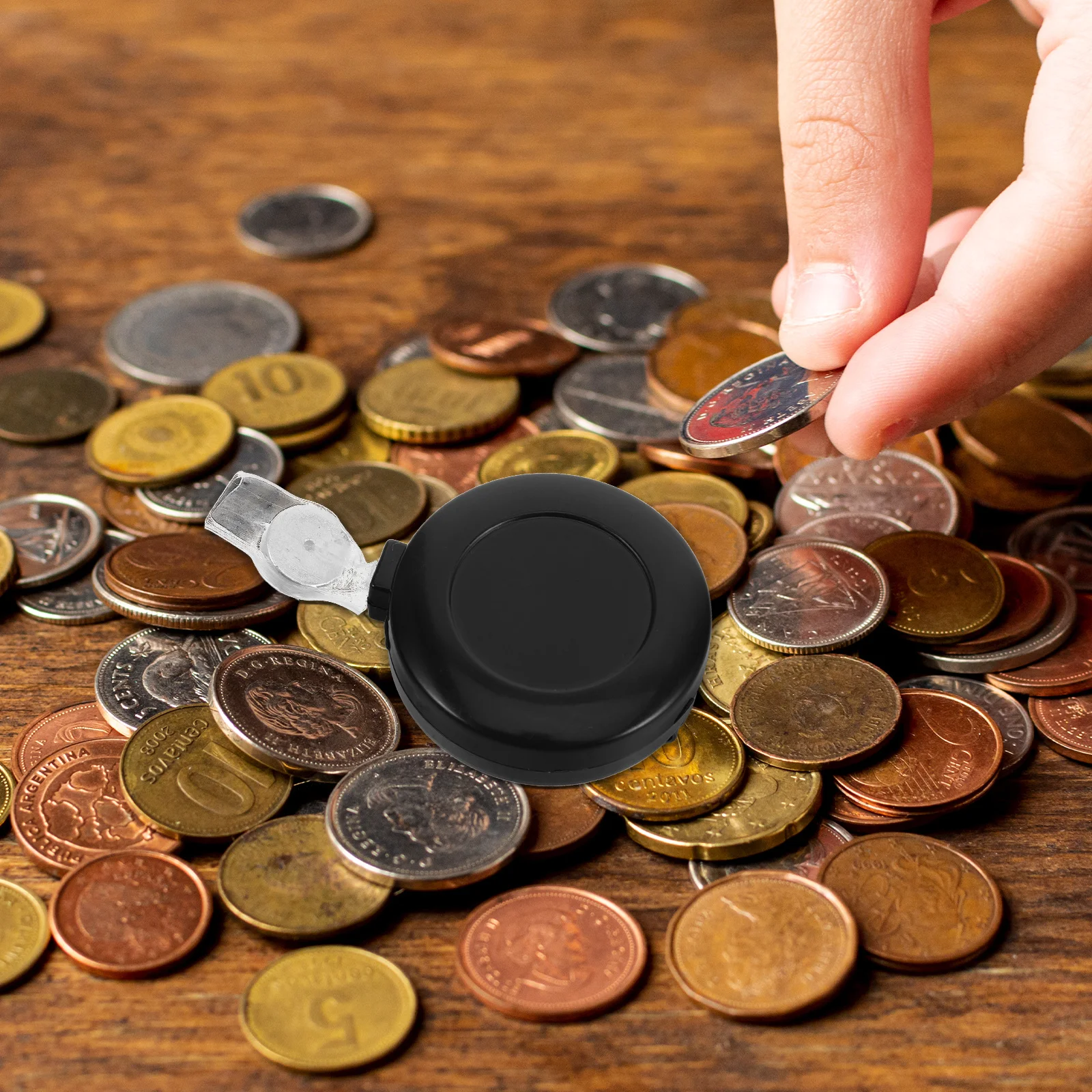 

4pcs Coin Disappearing Device Trick Box Vanishing Gimmick For Stage Party Kids Magician Props Illusion Puzzle Game