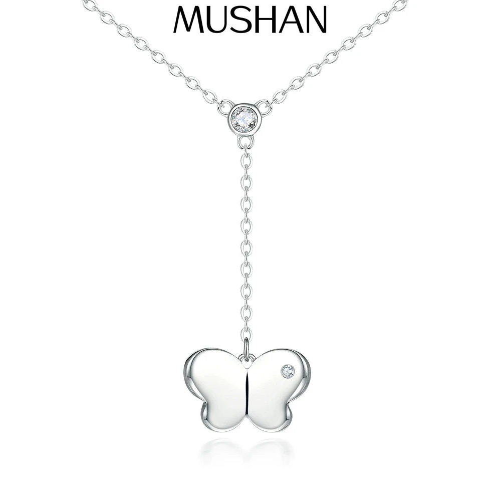 

MuShan Jewelry 925 Sterling Silver Necklace Pendant Chain HCD Diamonds Christmas Gift Best Friend Gift Women Necklaces Jewelry