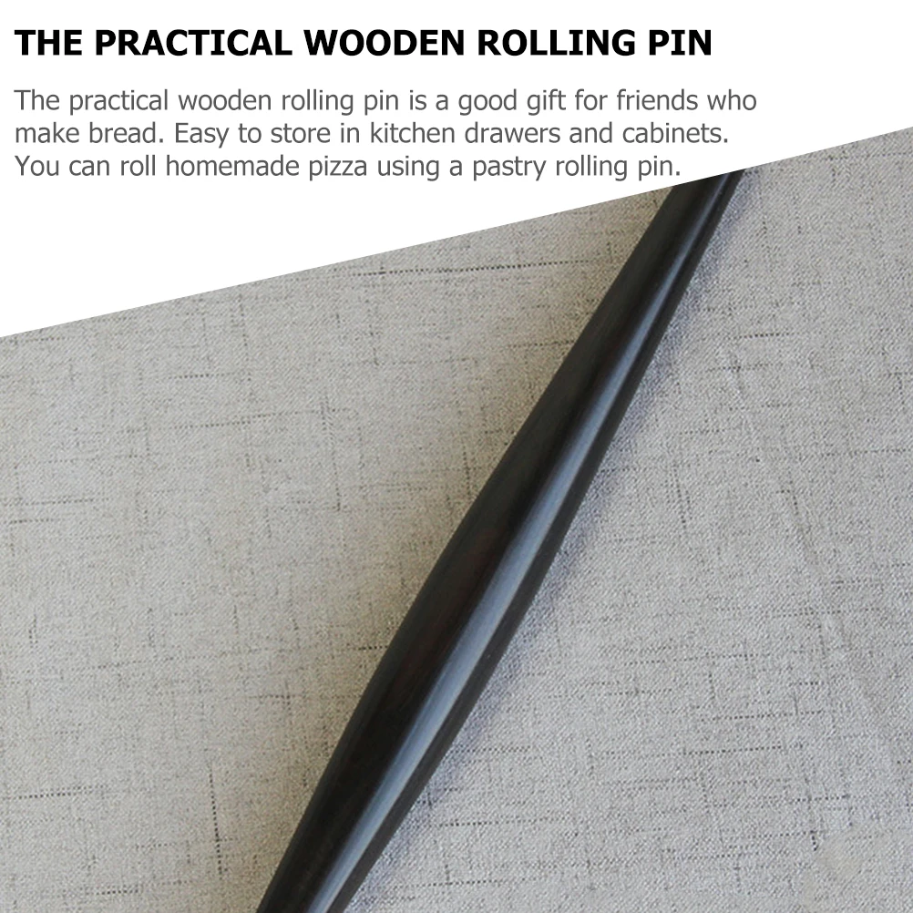

Wooden Rolling Pin 25x2.4cm Fish Anti Slip Pastry Roller Kitchen Accessory Dough Tool Household Item