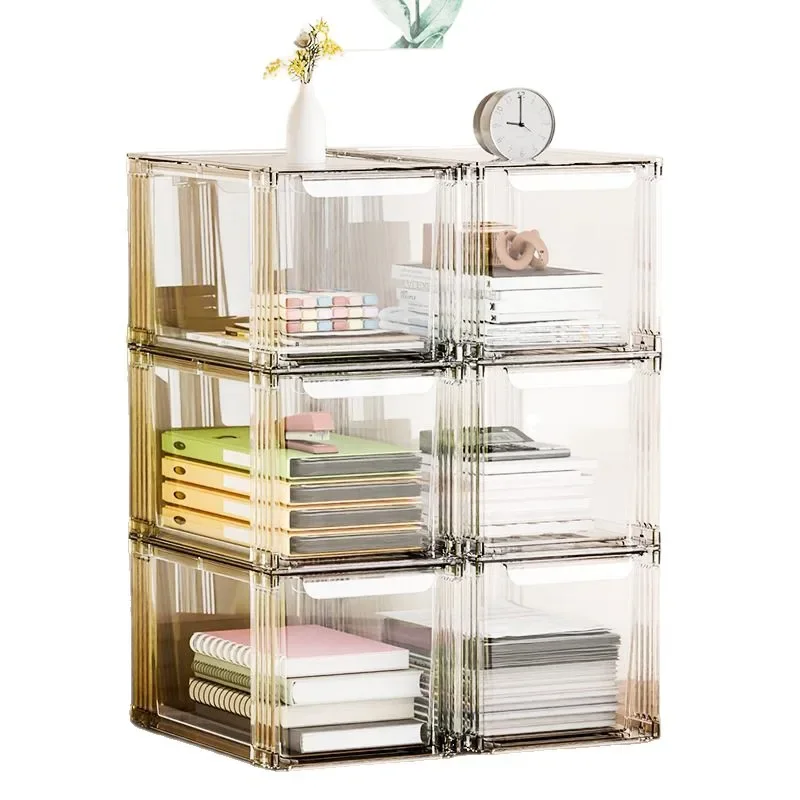 HYS drawer-type figure storage box desktop dustproof cosmetics acrylic multi-layer storage transparent display