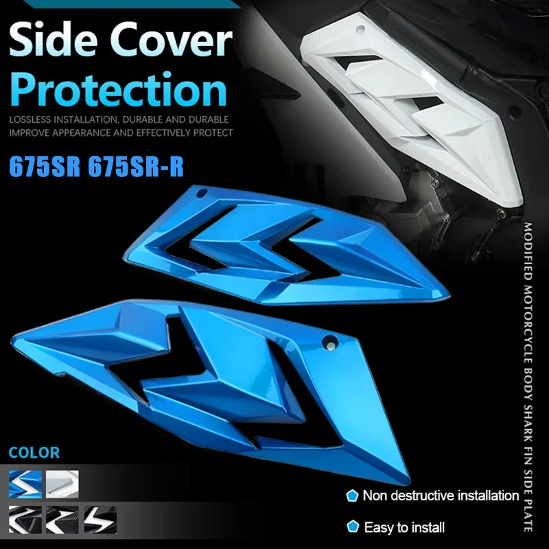 

For 675SR For 675SR-R Motorcycles Accessories Engine Side Protective Cover Crash Cap Guard Protection