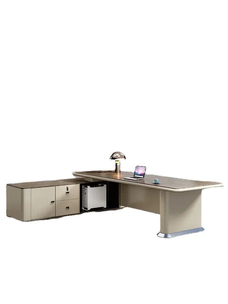 *Office Furniture Boss Desk Boss Executive Desk Special Shaped Table Office Table and Chair Combination