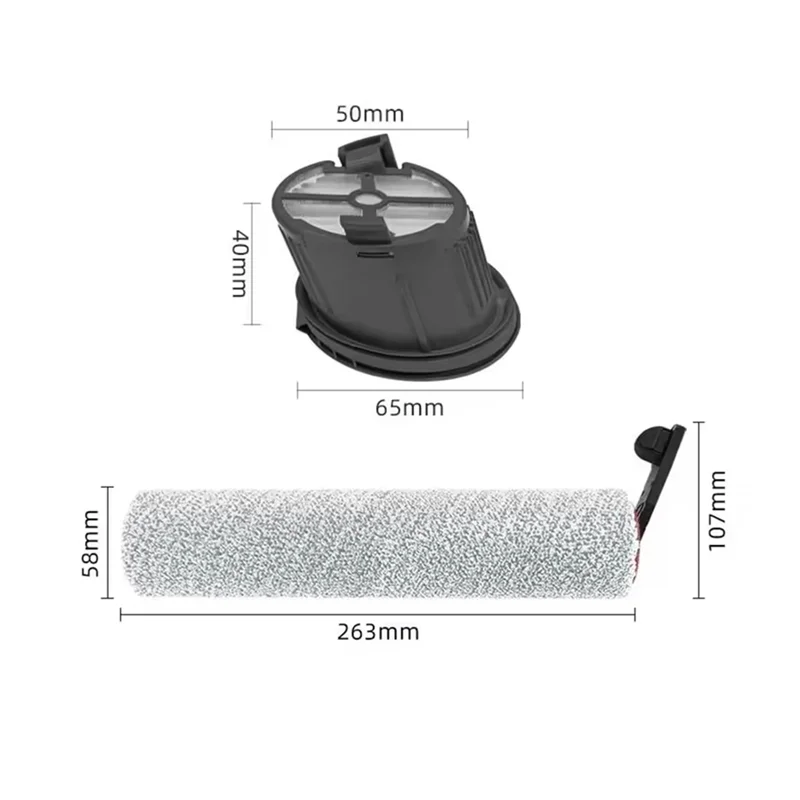 A83G-For Dreame H14 Dual / H14 Pro / H14 / H20 Pro Plus / H20 Ultra / H30 Ultra أجزاء المكنسة الكهربائية مرشح فرشاة الأسطوانة الرئيسية