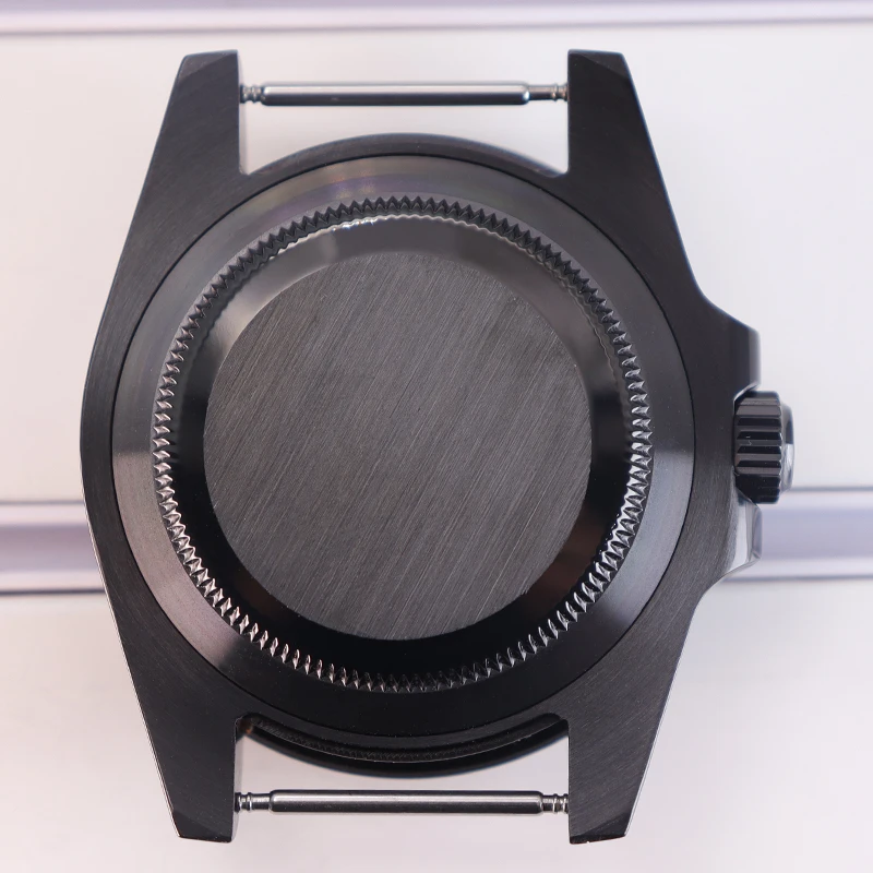 40mm Schwarzes Uhrengehäuse Saphirglas für Seiko NH35 NH36 NH34 NH38 ETA 2824 Miyota 8215 Uhrwerke 28,5mm Zifferblatt GMT Zweifarbige Lünette – Detail 11