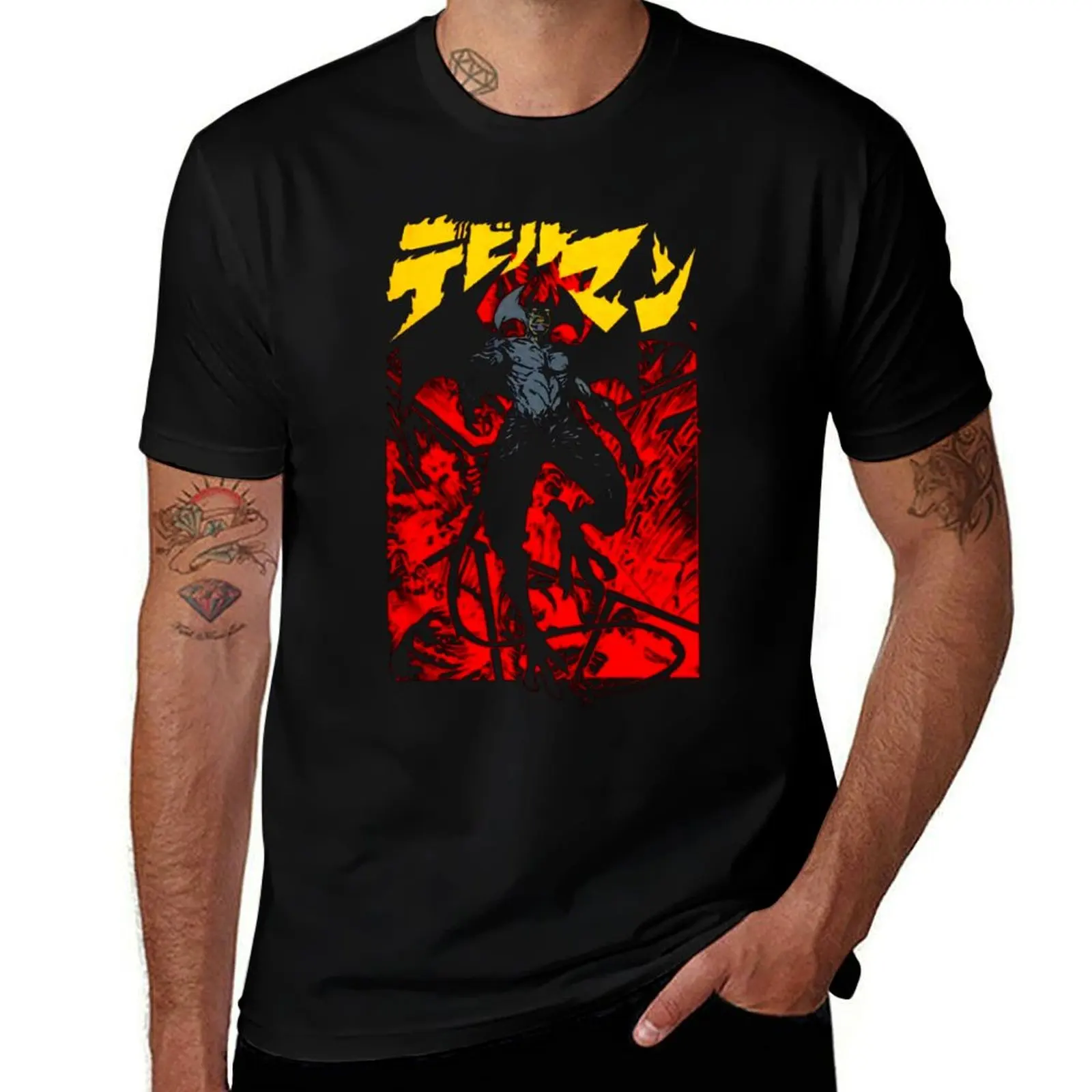 

Devilman crybaby Manga T-Shirt t shirts with prints men t shirt cotton 100% t shirts for man slim fit T-Shirt