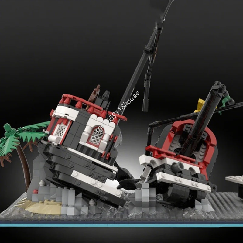 

1620pcs MOC Shipwreck Island Revamp Pirates Building Blocks Christmas Family Fun DIY Inspires Creativity and Cooperation Gift