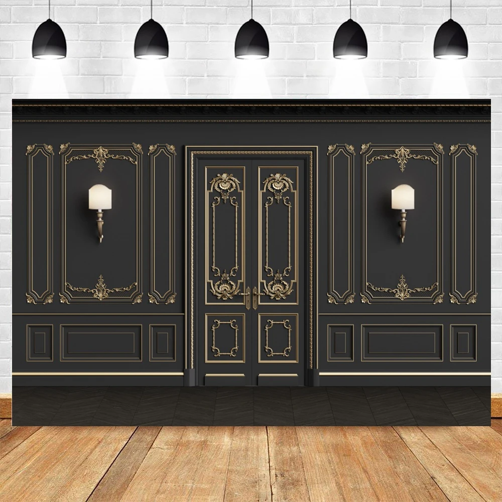 Retro Europe Wall Photography Backdrops White Black Home Decor Wedding Party Kids Adults Portrait Background Photo Studio Props