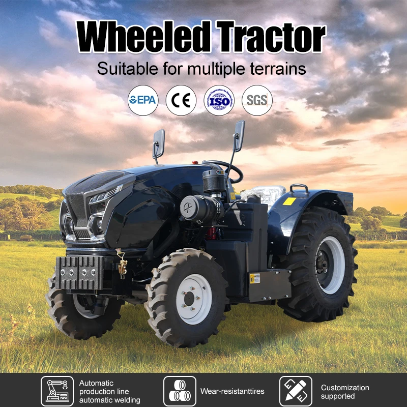 Hochwertiger Radtraktor für den Bauernhof, 4 x 4, hydrostatische Multifunktionstraktoren, Landwirtschaft, Diesel, 4 Räder, kompakter Traktor – Detail 2