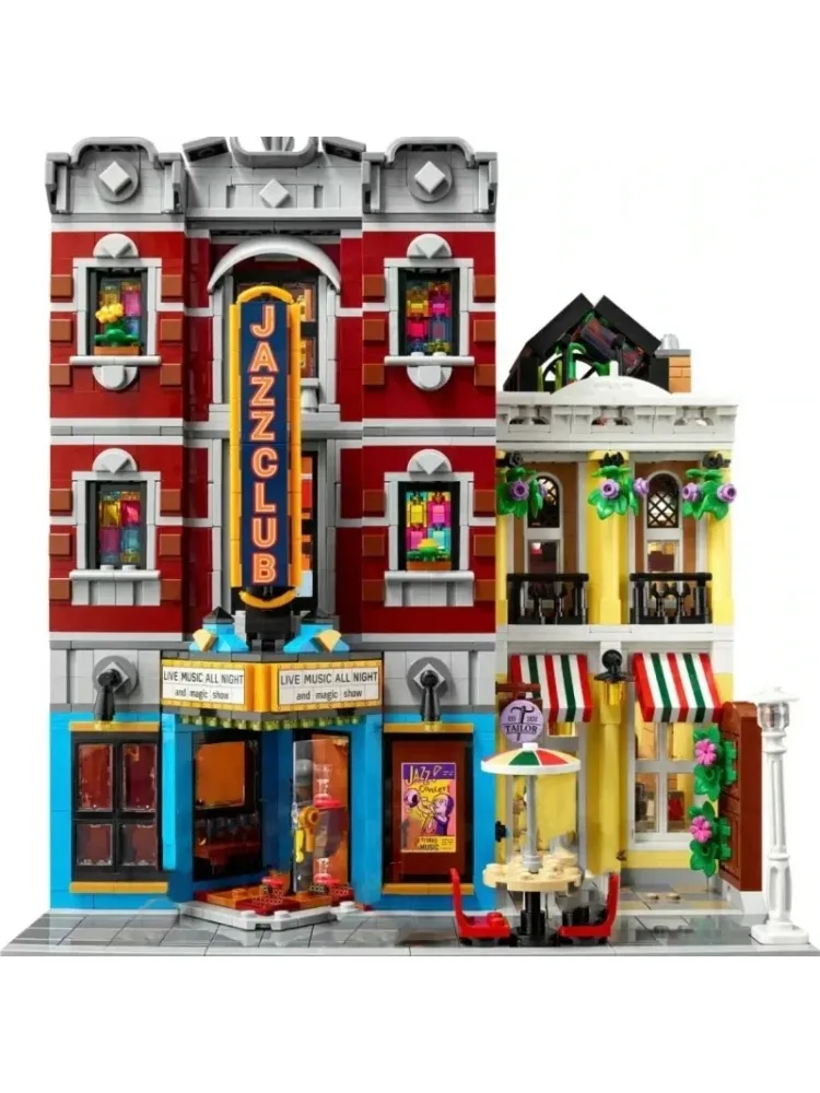 2899pcs 10312 Creëren Jazz Club Expert Pizza Shop MOC Model Modulair Huis Bouwstenen Compatibel Speelgoed voor kinderen en volwassenen - afbeelding 2