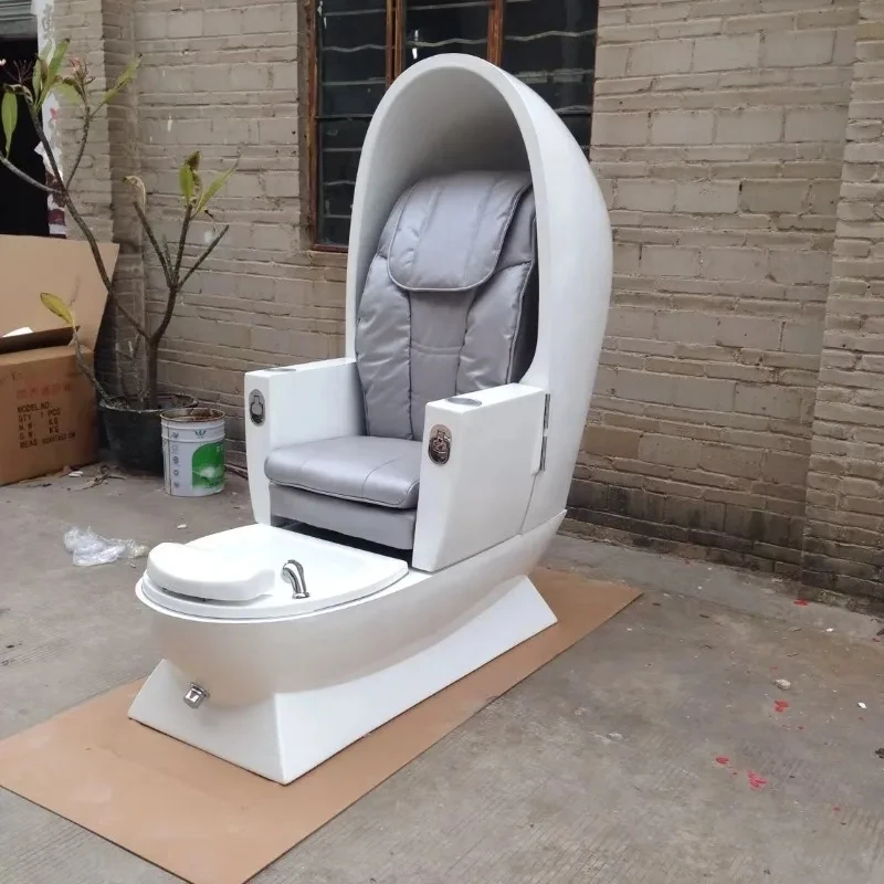 high quality Hot Sale White Modern Pipels Foot Massage Manre High Back Throne King Kids Pedre Spa Chair Station view 3