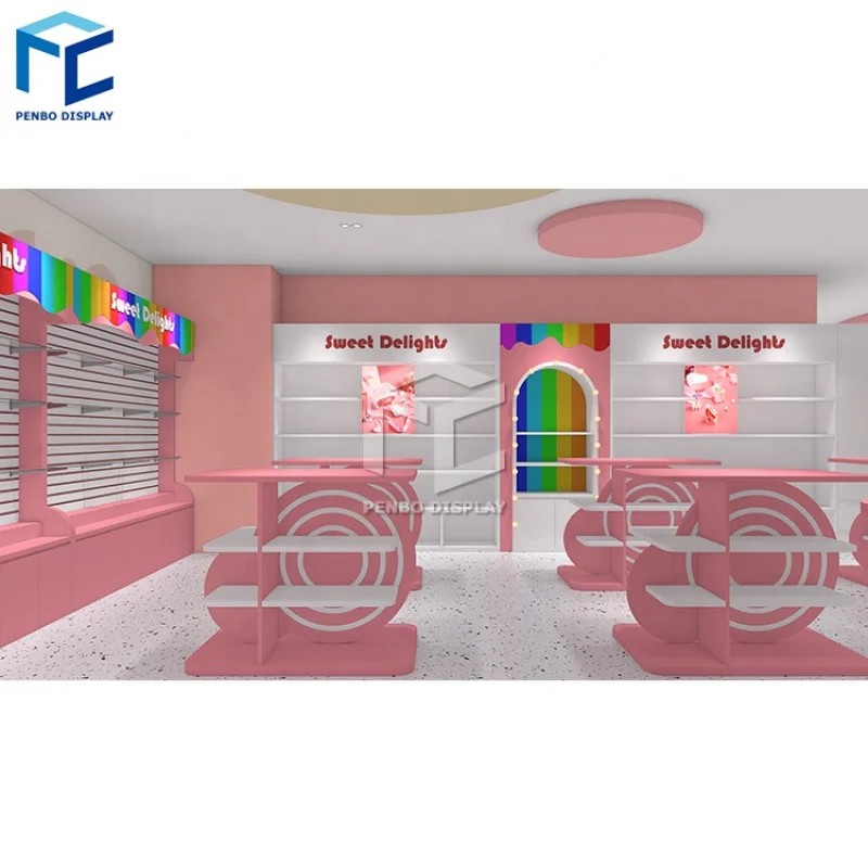 

2025customized.Candy Shelf Display Furniture Mall Candy Store Display Sweet Sugar Store Fittings