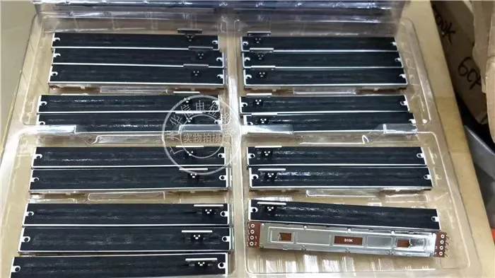 Delta B10KX2 Lyne potenciómetro dual 73MM B10k mango 15MMC pie interior largo