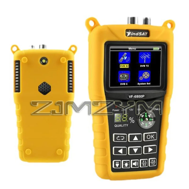 Woopker VF 6800P Satellite Finder DVB-T2 DVB-S2 DVB-C Digital Star Finder Meter 2.4 Inch LCD HD for TV Tuner，Star Adjuster