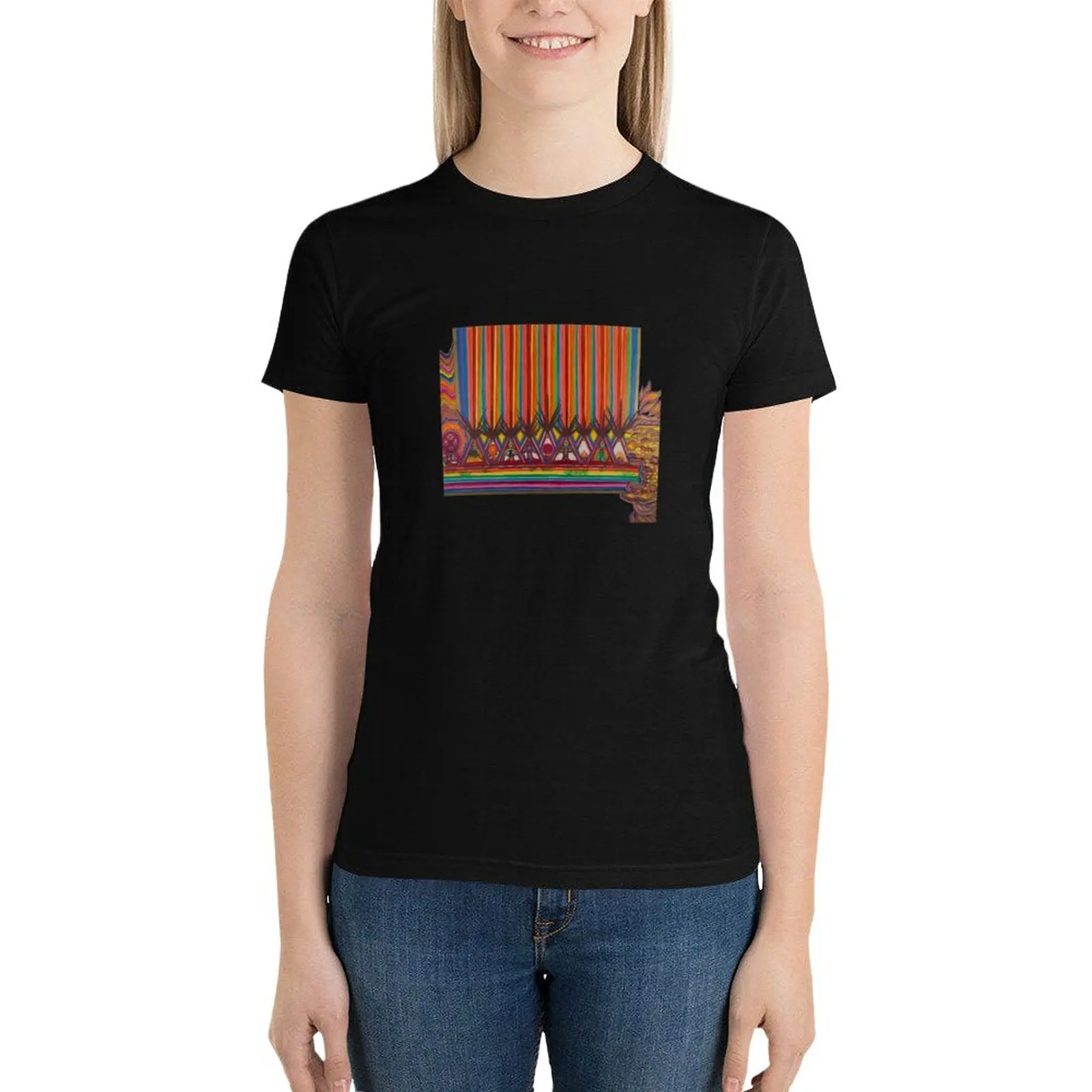 

Rainbow Bridge T-Shirt tops cute tops graphics clothes for Women