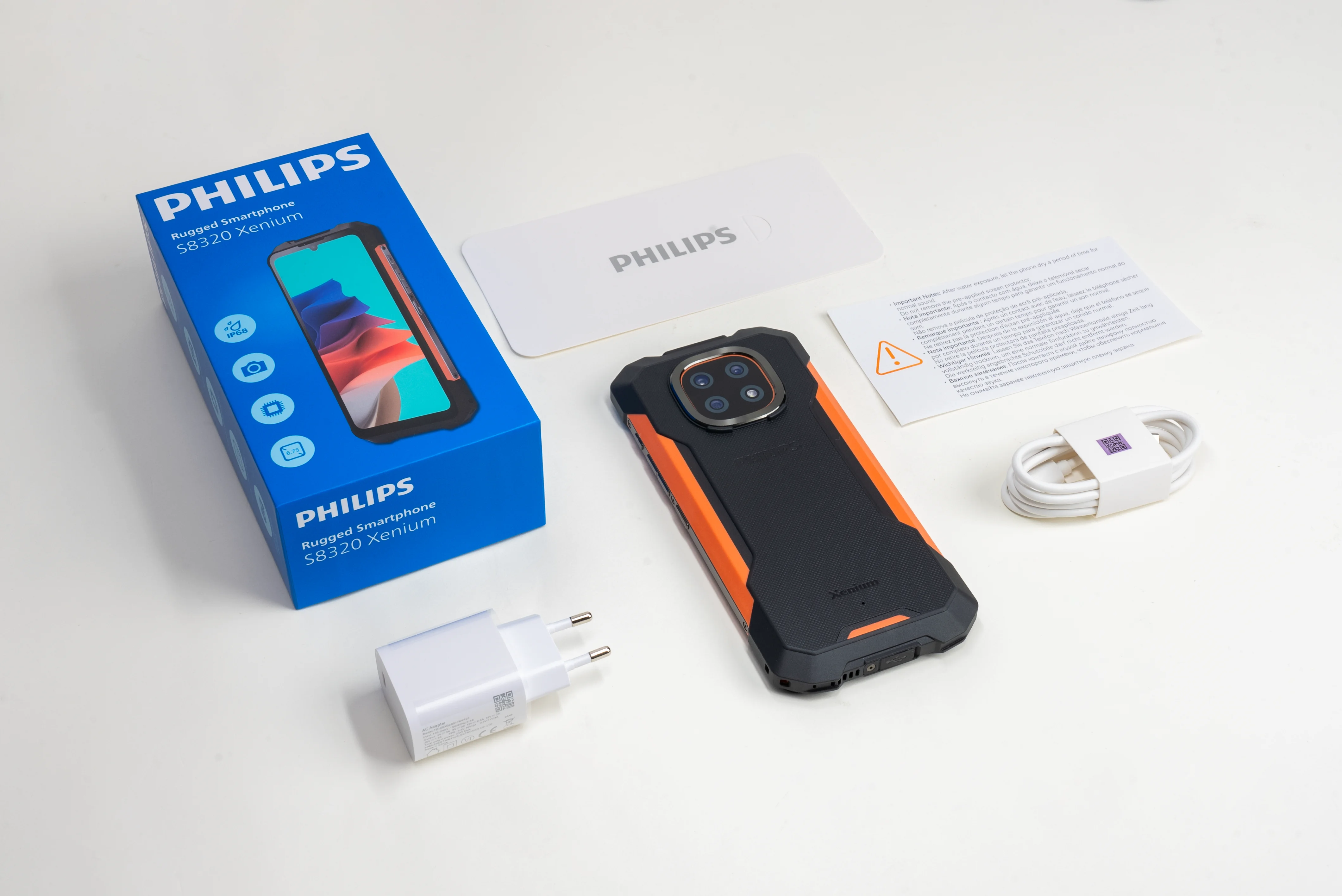 PHILIPS S8320 Rugged Smartphone 12(6+6)GB 128GB Dual Sim 6.745" 120Hz 48MP 10200mAh NFC Waterproof Camping Lamp Unlock
