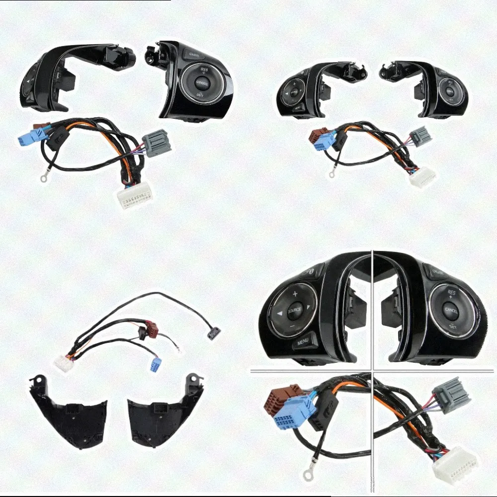 For Audio Control Operations Steering Wheel Switch Civic Steering Button Wear-resistant Coating Smooth Response Operation