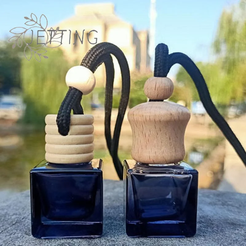 車用香水空ボトルペンダント、フレグランスオイルディフューザー、バックミラー取り付け型車内香水吊り下げ空ボトル（1個）