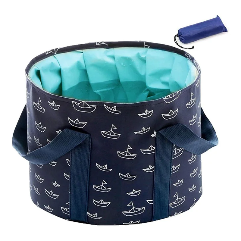 足を浸すための折りたたみバケツ、ポータブル旅行用フットバス、ポータブルフット洗面器、アウトドアキャンプ-AS97