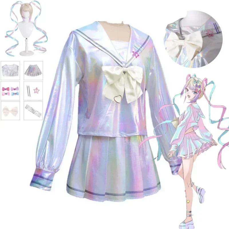 Game NEEDY GIRL OVERDOSE KAngel Cosplay Lolita Girls' JK Sailor Uniform School Uniform Halloween Carnival Party Clothing