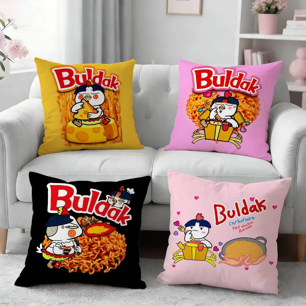 

Kwaii Anime B-Buldak RameSn Pillow Case Cushion Cover Throw Pillow Case For Car Sofa
