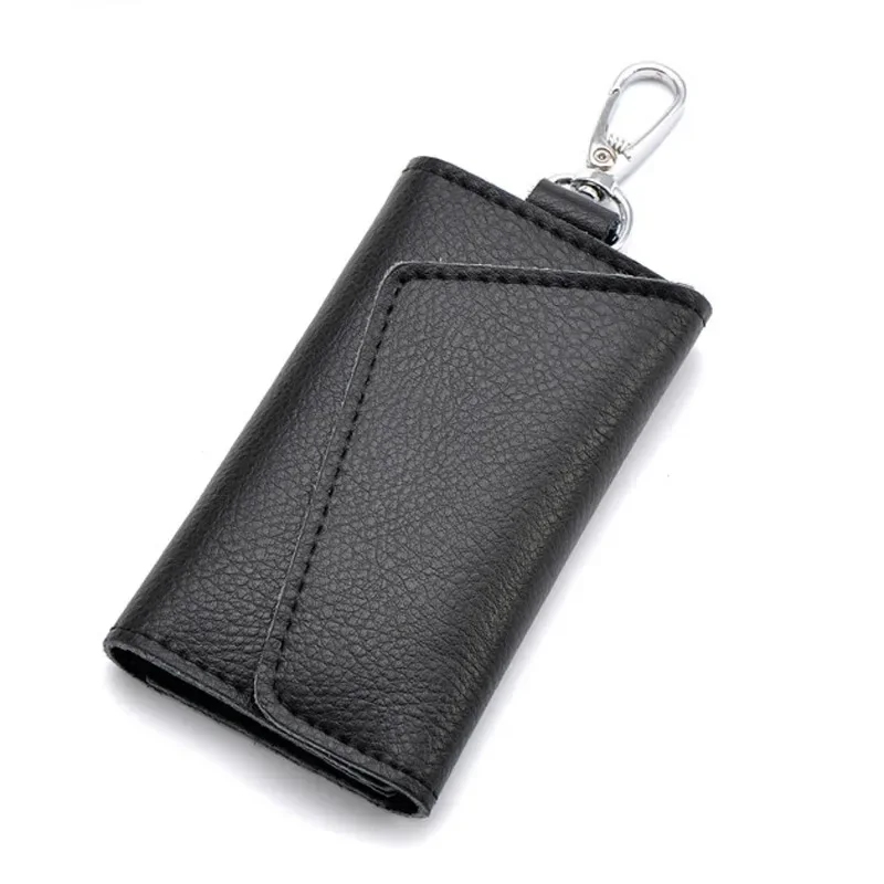 

New Genuine Leather Men's Housekeeper With Card Holder Man Key Holder Bag Women Organizer For Keys Case Wallet