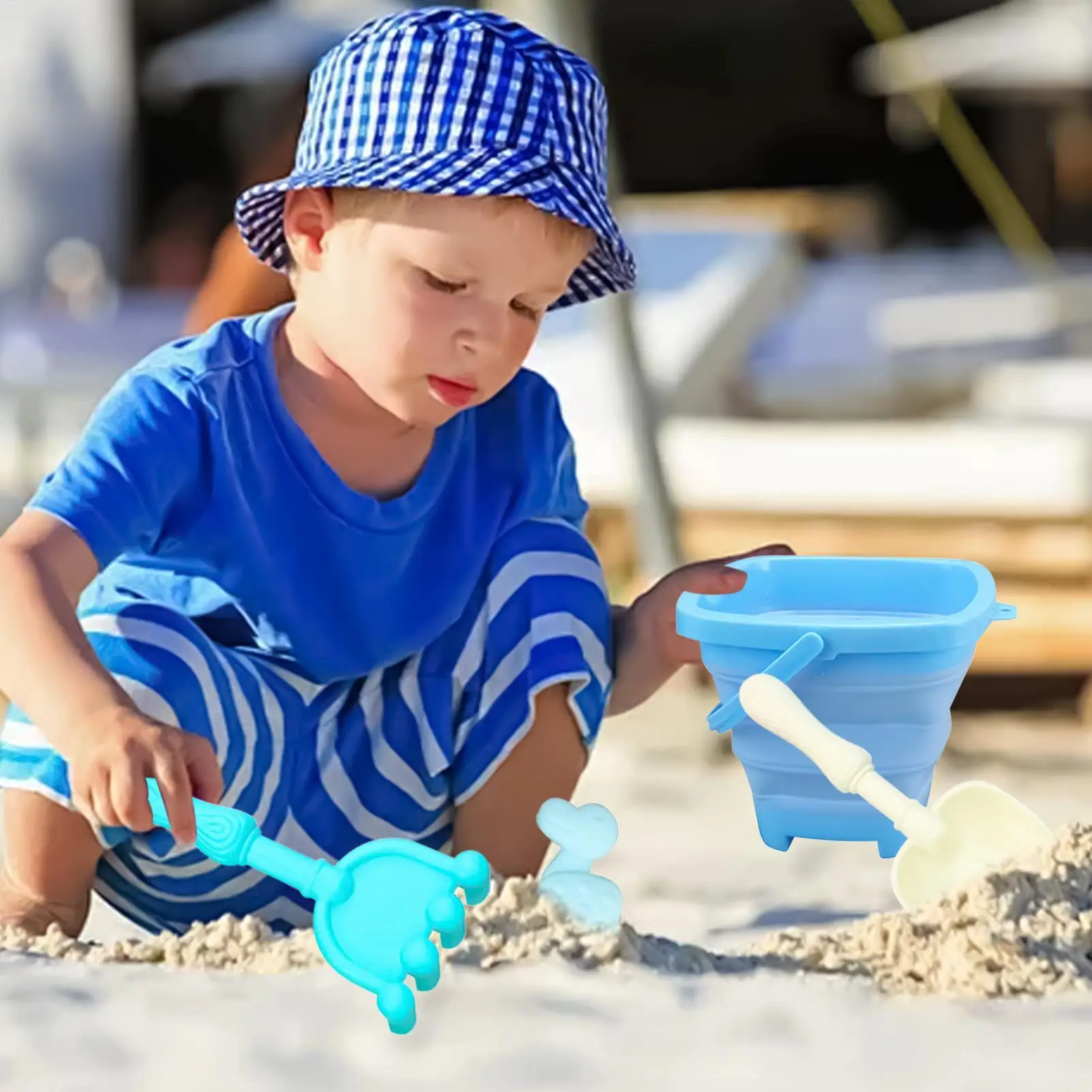 

Beach Toys for Kids Sand Set Sand Bucket Beach Shovel Toys for Toddlers Summer Beach Game Children Toys Water Play Tools
