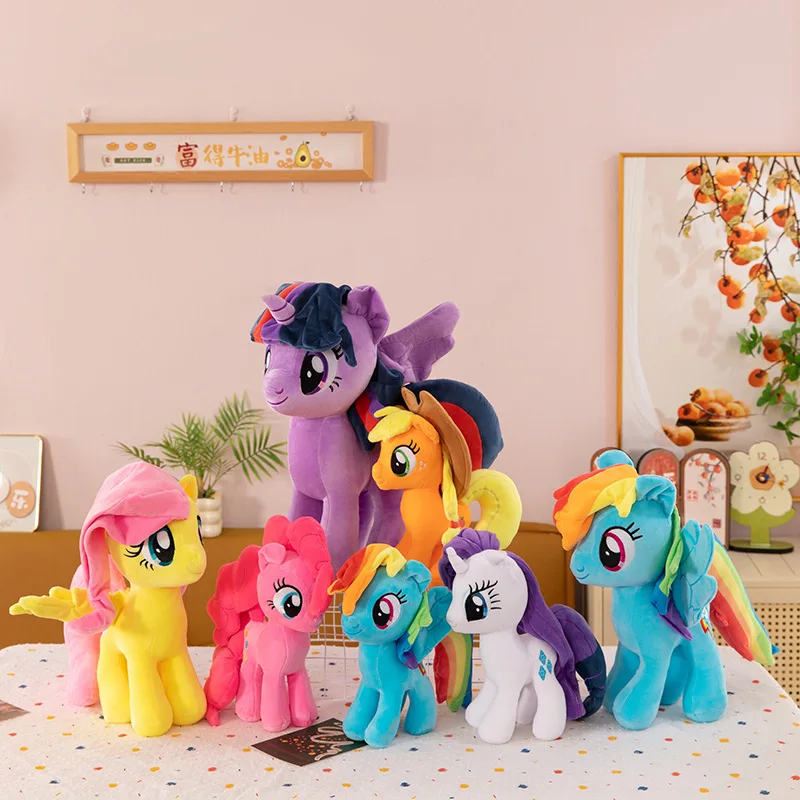 뜨거운 판매 플러시 유니콘 봉제 인형 장난감 어린이 생일 크리스마스 선물 귀여운 포니 봉제 인형 소녀 축제 선물 트렌디 장난감