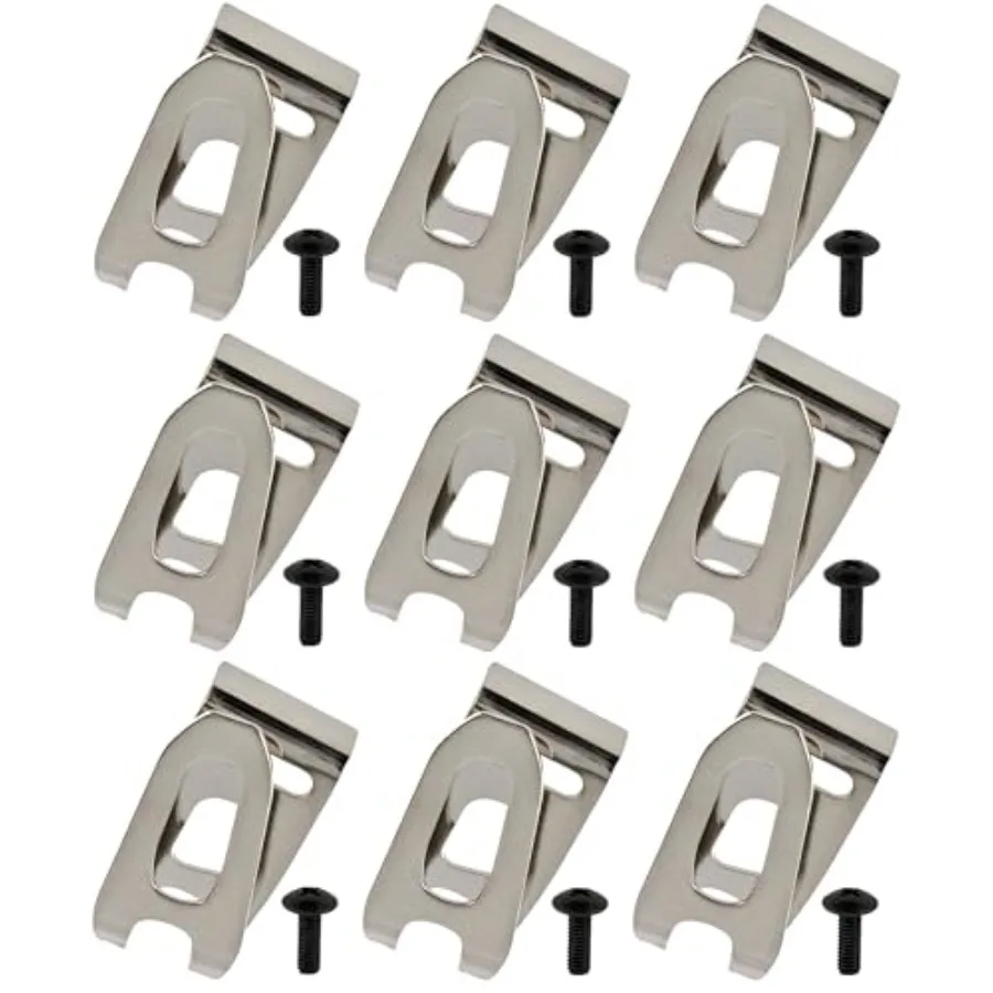 Belt Hooks Kit Fits for Makita 324705-1 346034-2 346317-0 Replacement Part 9 Pack