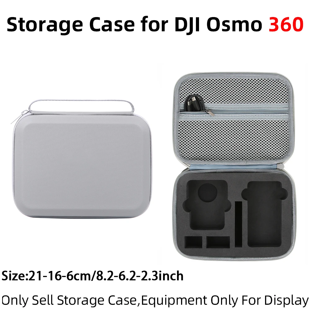 حقيبة حمل لـ OSMO 360 Adventure Combo حقيبة تخزين مقاومة للصدمات صندوق سفر حقيبة يد محمولة لملحقات كاميرا DJI OSMO 360