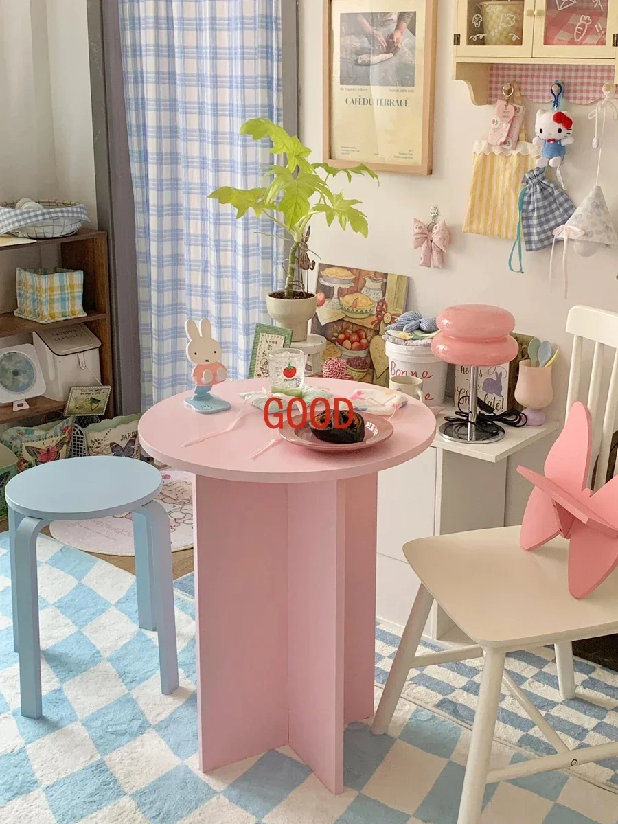 

Casual table ins Dopamine Internet celebrity round table