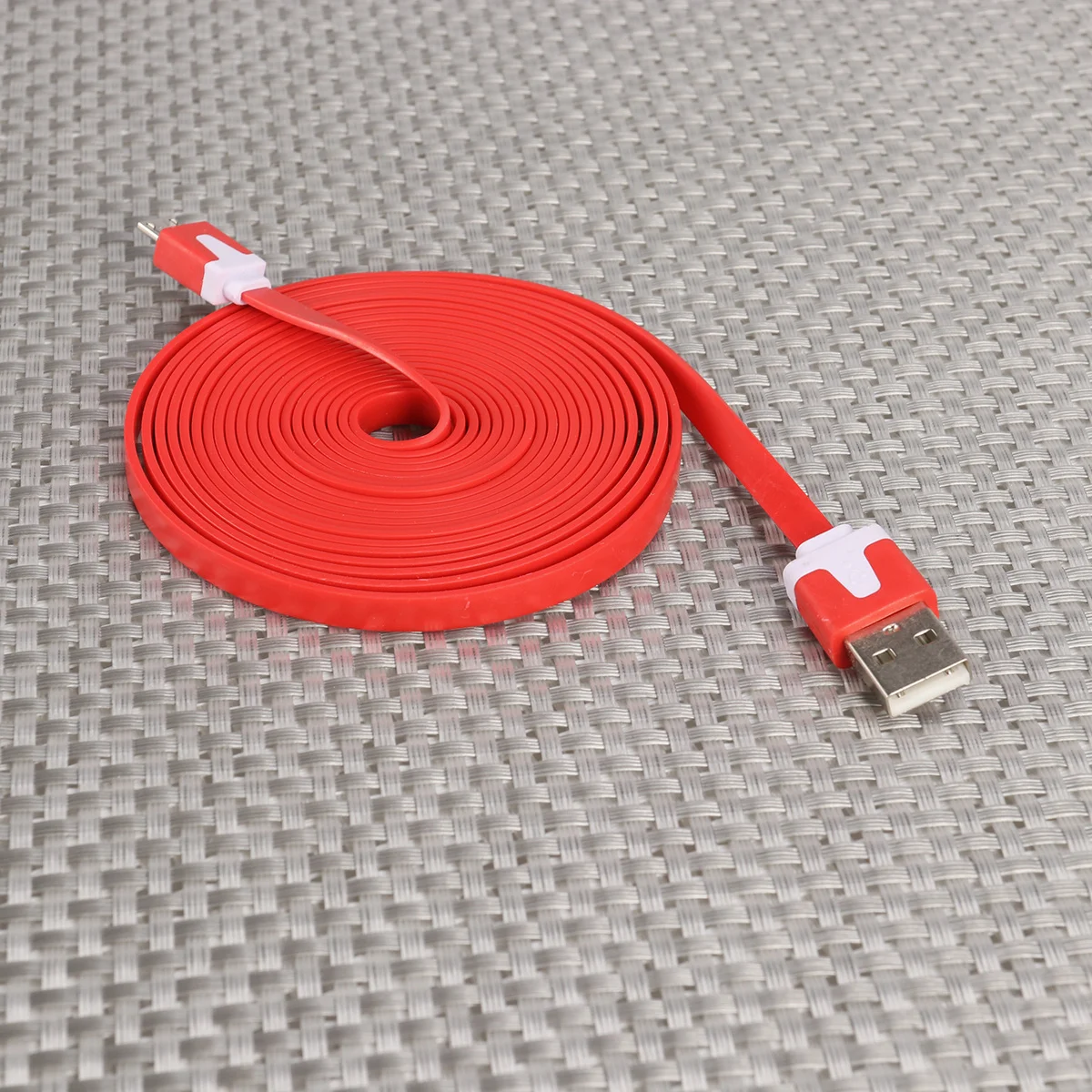 

3 Meters Flat Micro Usb Data Cable Silicone Charging Cord For Fast Sync Charge Usb Compatible With S7