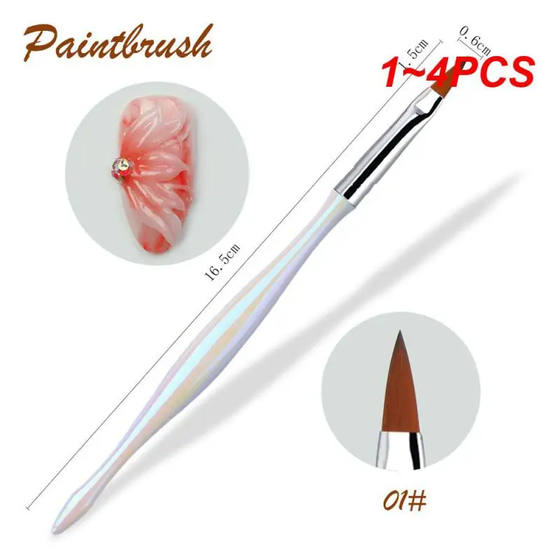 1~4PCS High Quality Nail Brush No Hair Loss Innovative Nail Brush Long Lasting Line Drawing Pen Multifunctional Comfortable Grip