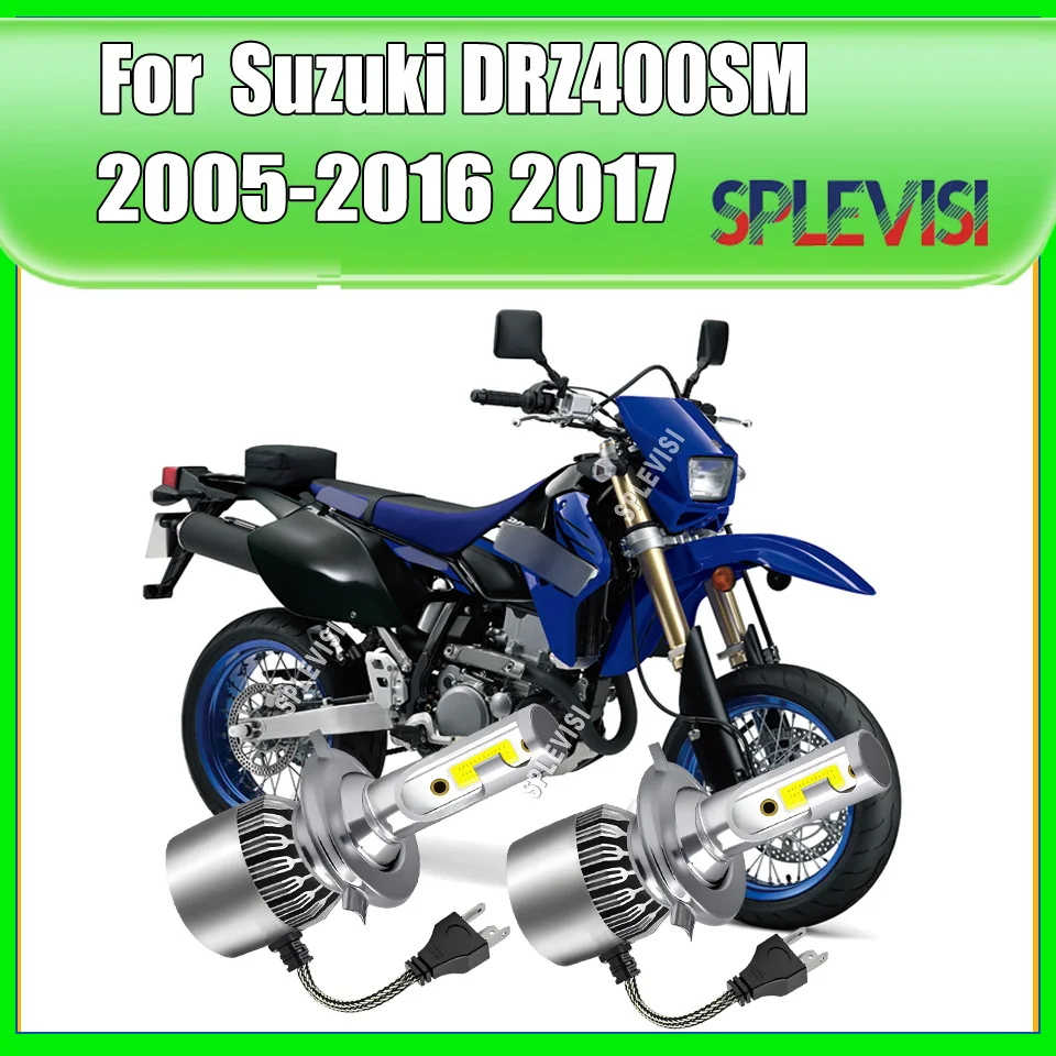 

LED H4 Headlight - significantly improving safety for night driving For For Suzuki DRZ400SM 2005 2006 2007 2008 2009 2010-2017