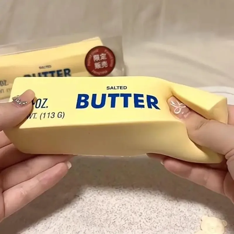 Butter-Squishy Langsam Aufsteigendes Quetschspielzeug Weiches Sensorisches Butter-Stick Stressabbau-Spielzeug Fidget Handentspannungsgeschenk für Kinder und Erwachsene