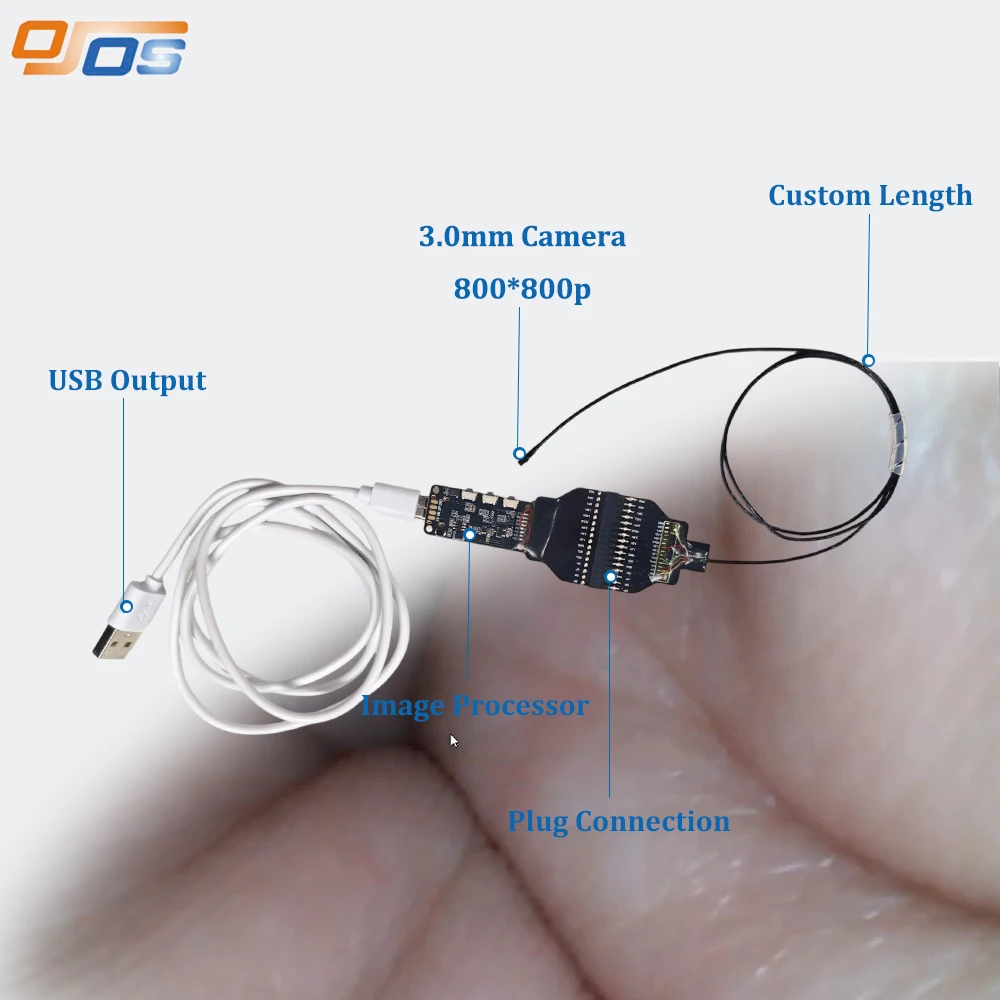 3mm USB Camera 800*800p Micro Endoscope Camera 3.2mm 3.5mm Full HD USB Output Phone Camera