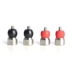 2pcs Archery Bow Sight Stabilizer Recurve Bow Compound Bow Damper Stabilizer Ball Metal Rubber Shock Absorb Sight Head Damping
