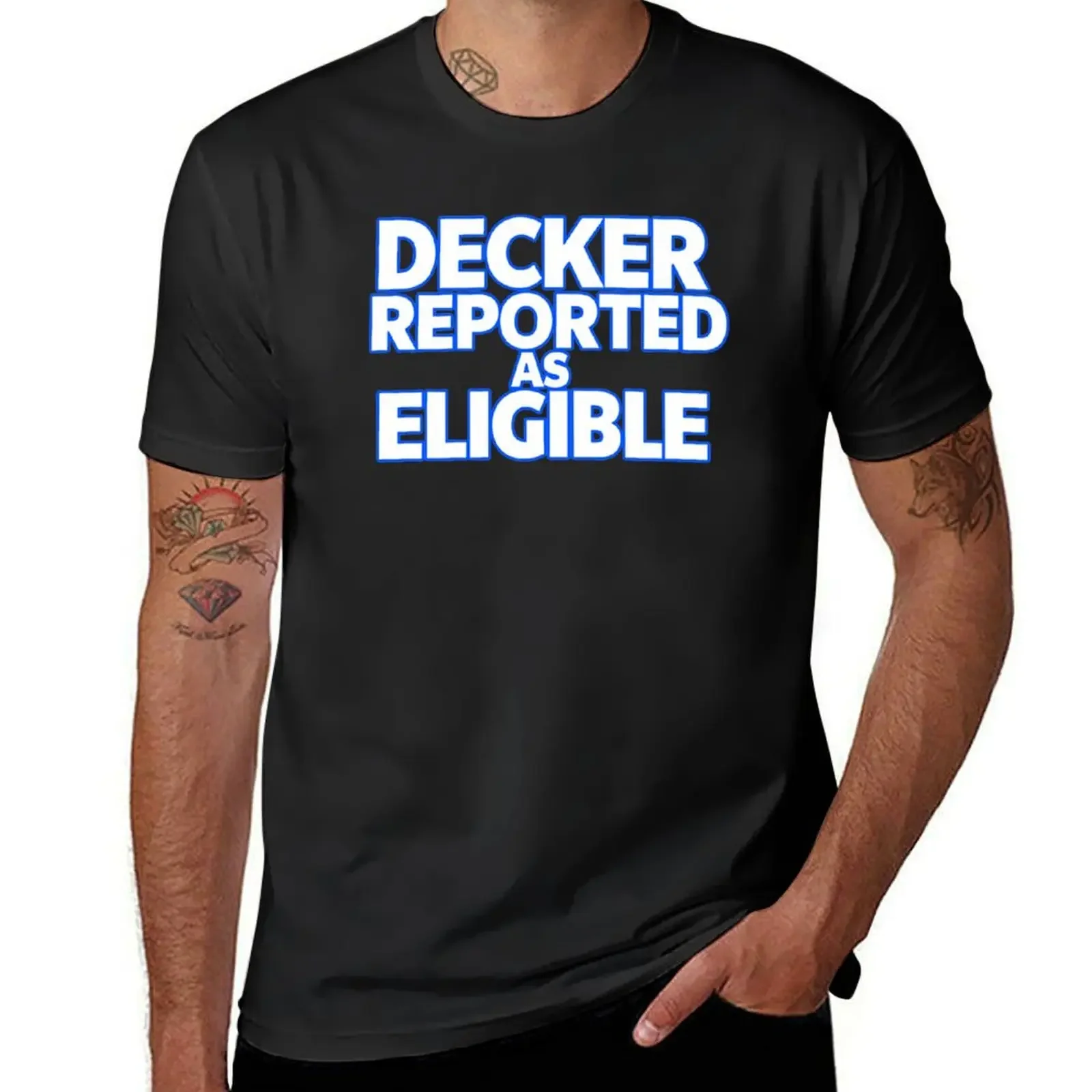 decker reported as eligible T-Shirt Anime t-shirt cotton graphic tees hippie clothes blue lock clothes for men