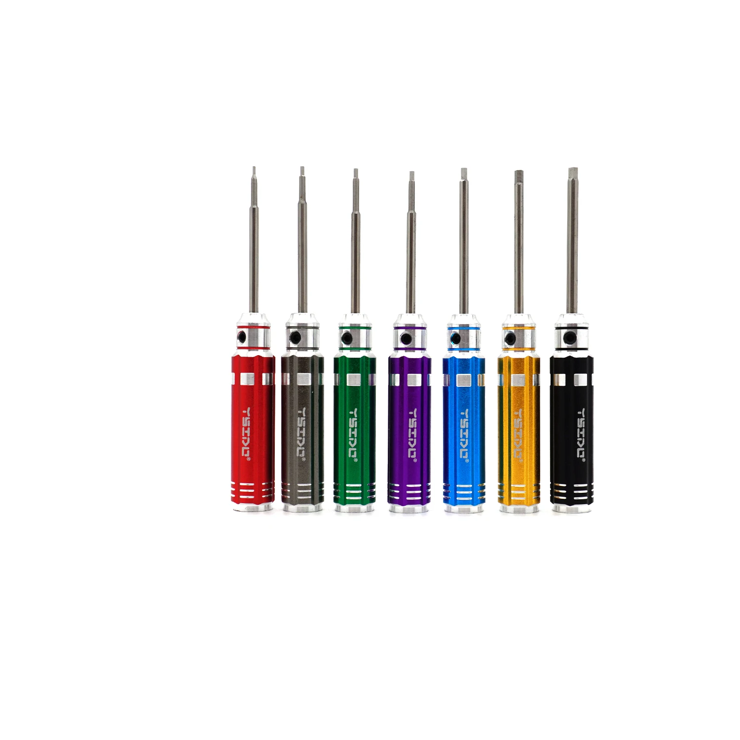 7Pcs YSIDO 0.9mm 1.27mm 1.3mm 1.5mm 2.0mm 2.5mm 3.0mm Hex Screwdriver Set for Traxxas Axial RC Car Drone Boat Model Repair Tools