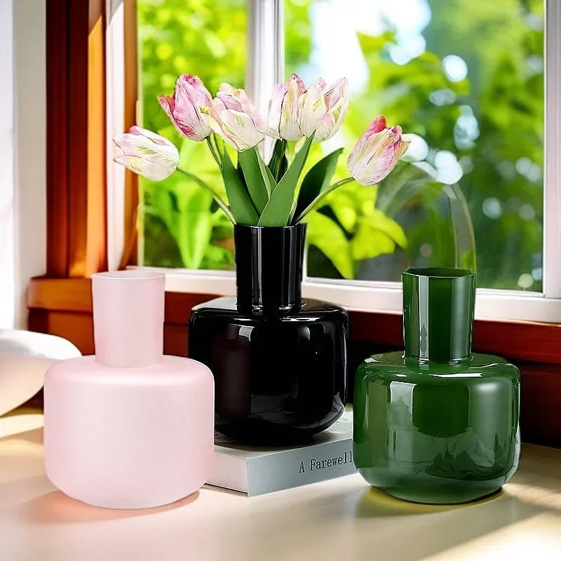 花瓶 リビングルーム フラワーアレンジメント ガラス花瓶 ins