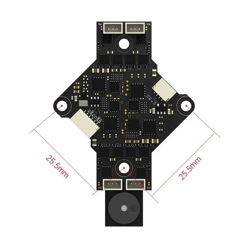 iFlight Defender 16 / Defender 20 F411 AIO met 25,5 * 25,5 mm montagegaten voor FPV-onderdelen
