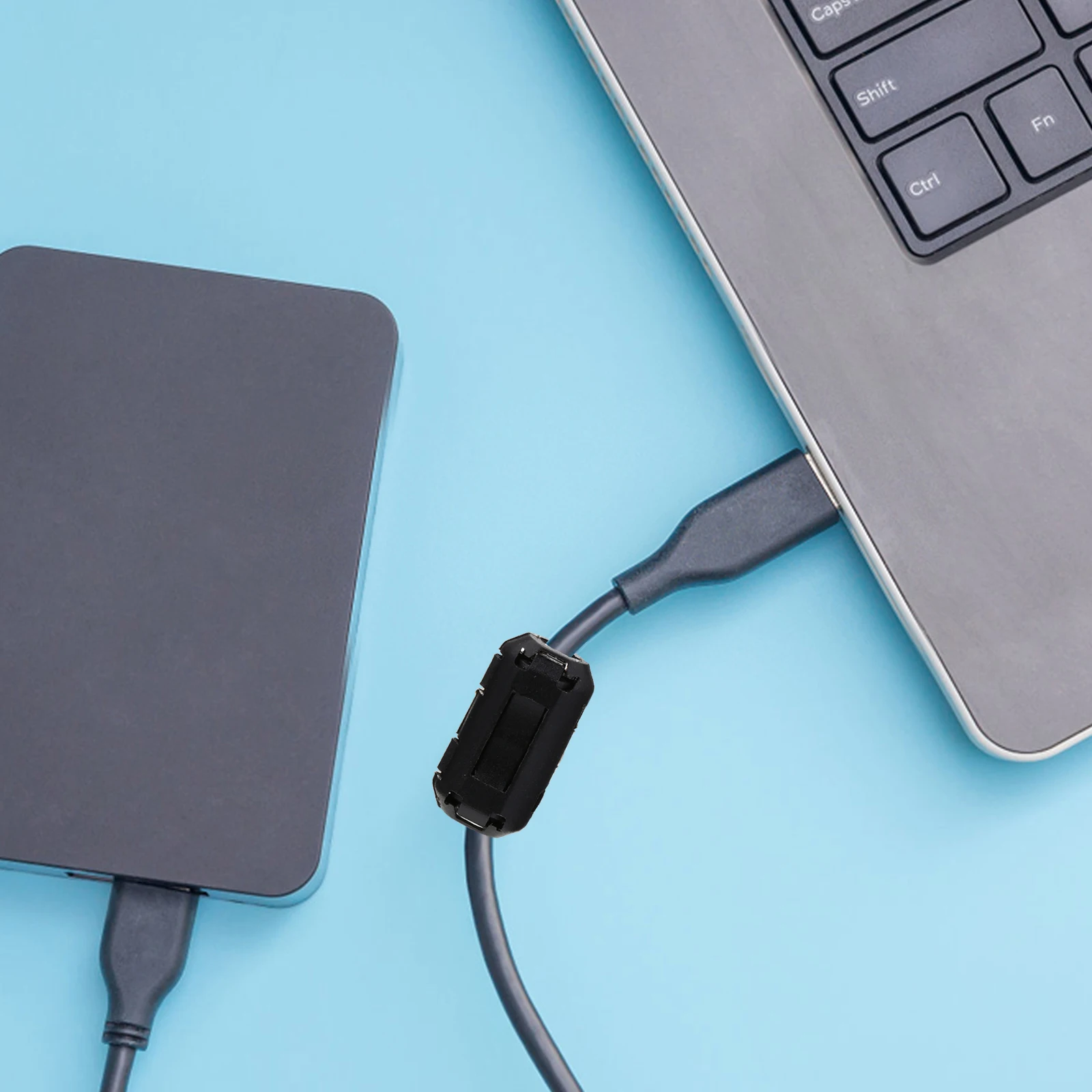 20 قطعة كليب على الفريت الأساسية مرشح الضوضاء ل Emi قمع كابل قابل للإزالة مشبك من البلاستيك ل Usb قوة الصوت والفيديو الحبل المنزل #1