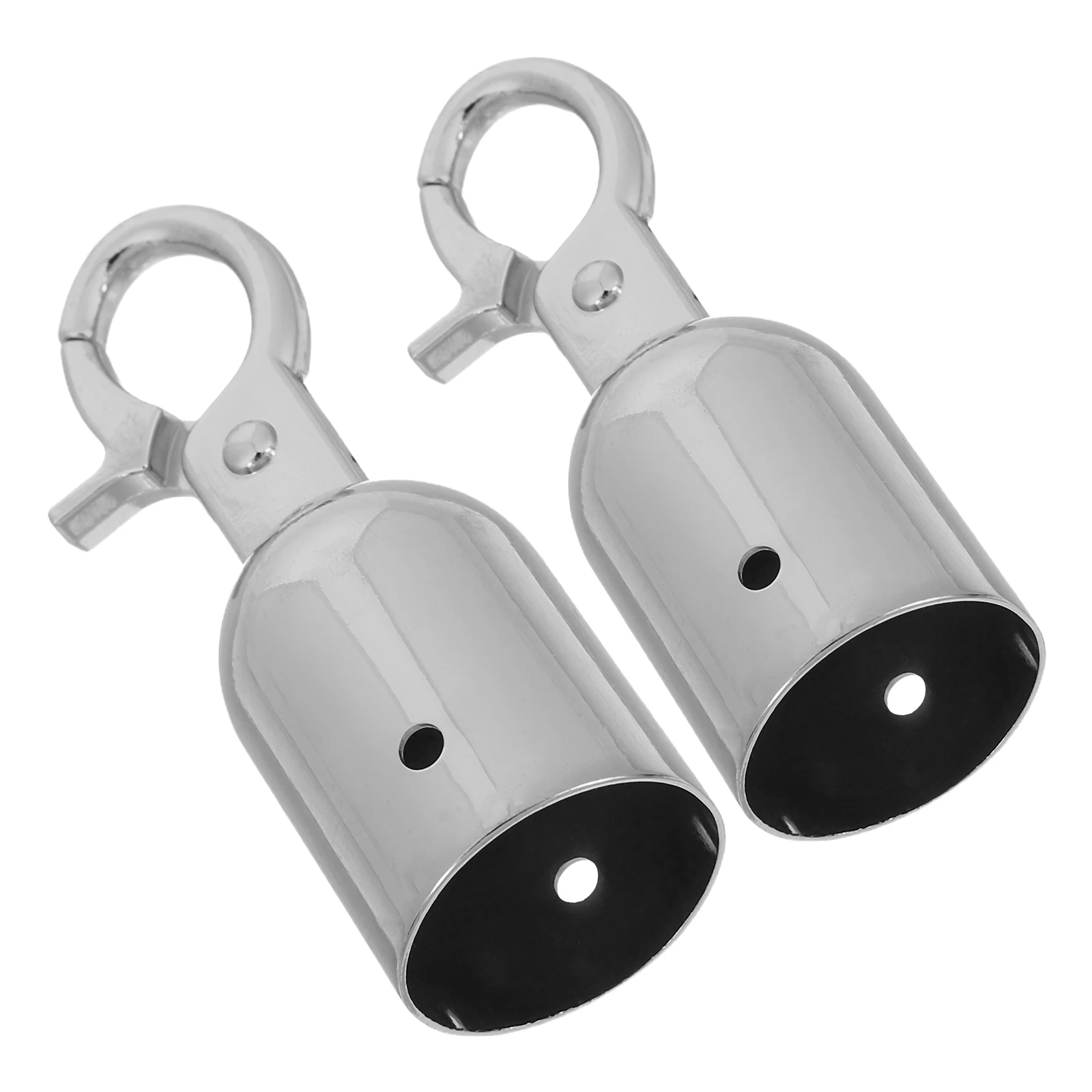 

2Pcs Alloy Stainless Steel Rope End Cap Connector Lobster Claw Clasp Crowd Control Barrier Rope Fittings Elegant Design Silver