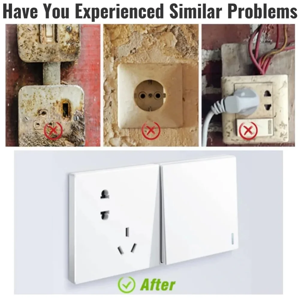 

Набор из 10 ремонтных элементов для розеточных коробок типа 86 с несущими опорными стержнями для обслуживания и фиксации распределительных коробок