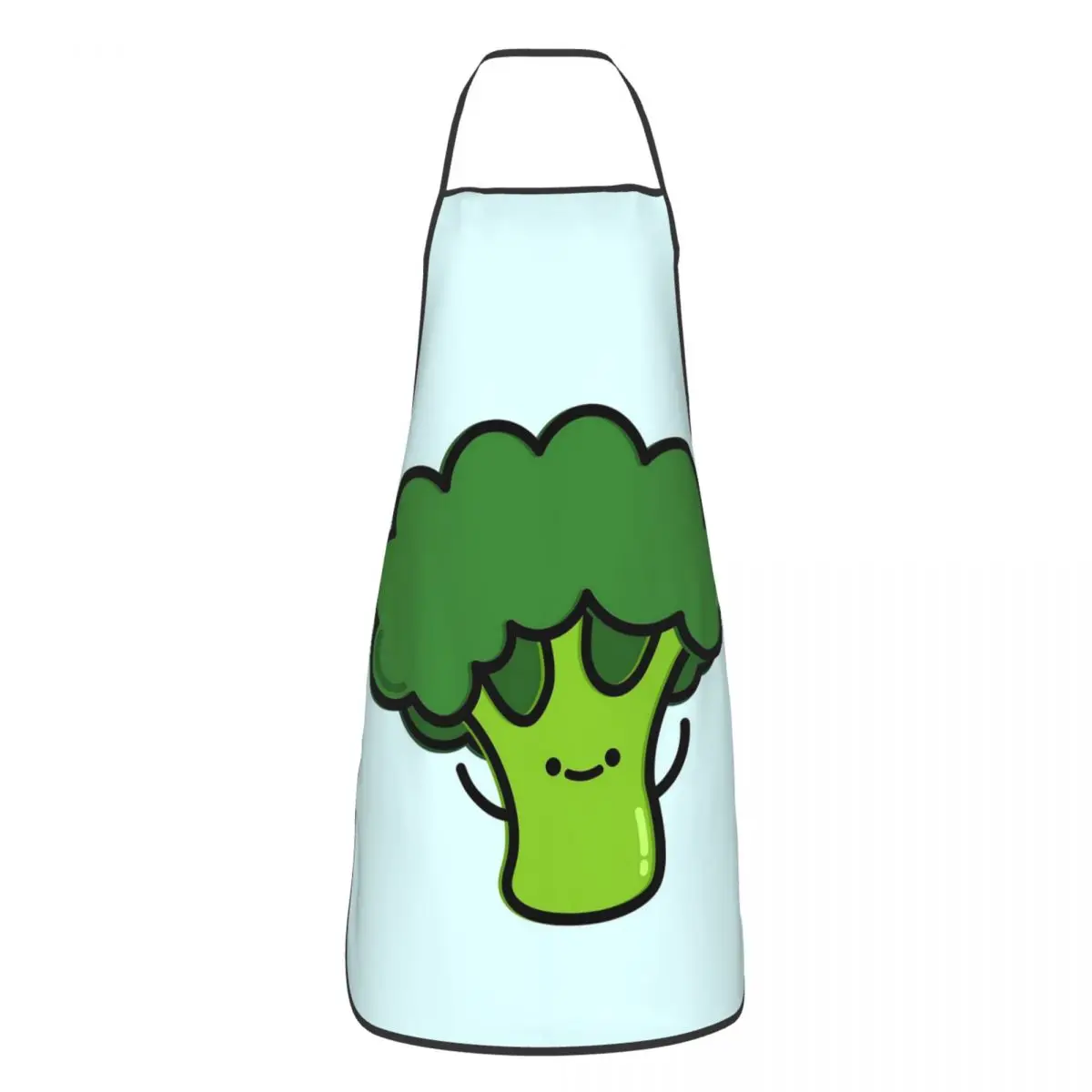 Cute Broccoli Aprons Chef Cooking Baking Tablier Sleeveless Bib Kitchen Cleaning Pinafore for Women Men Gardening